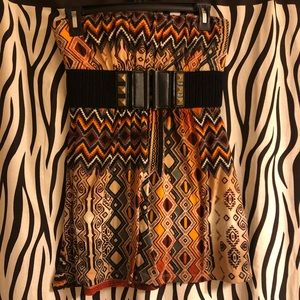 Strapless Aztec Style Top